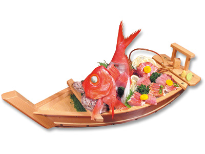 Sashimi Assortment on a Boat